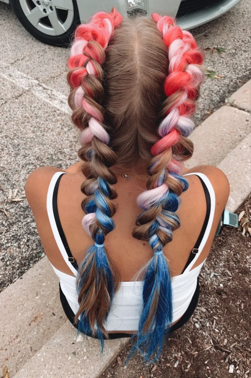 Bright Extension Braids