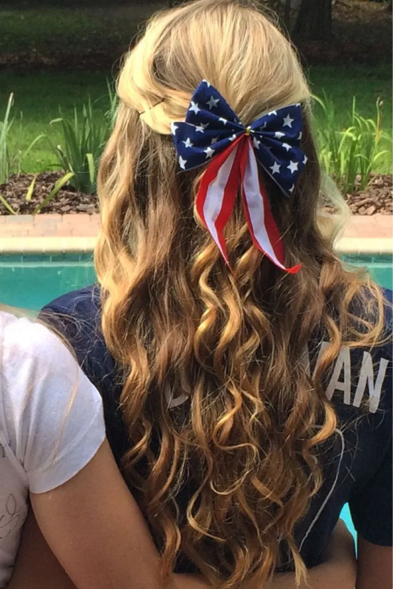 Flag Patterned Bow