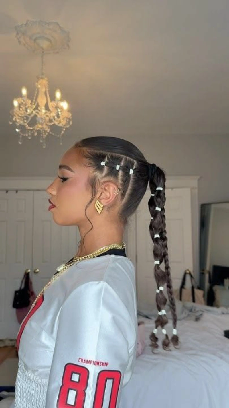 Fancy High Braid Ponytail