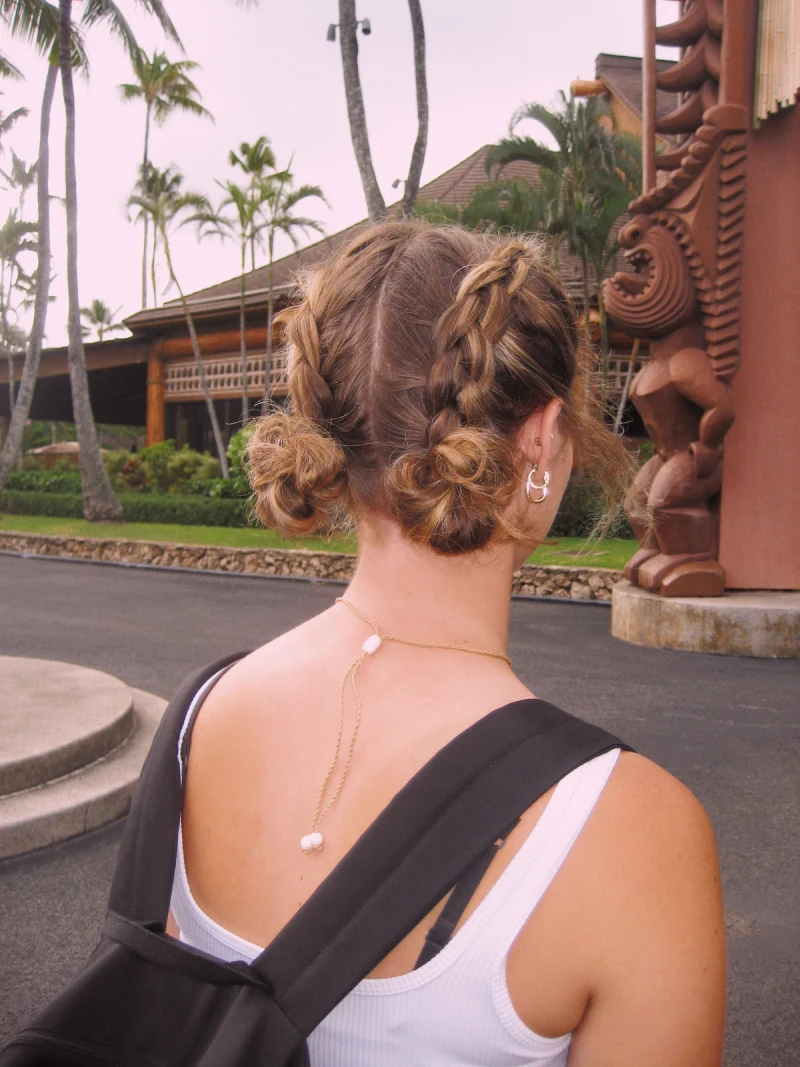 Small Braided Space Buns