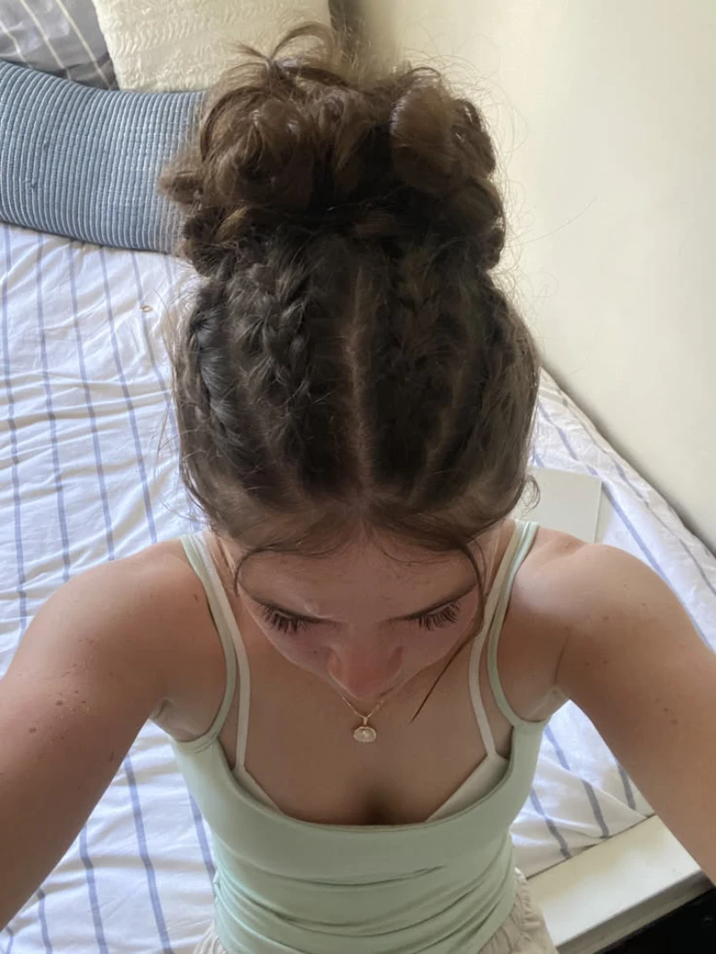 High Braid To Bun