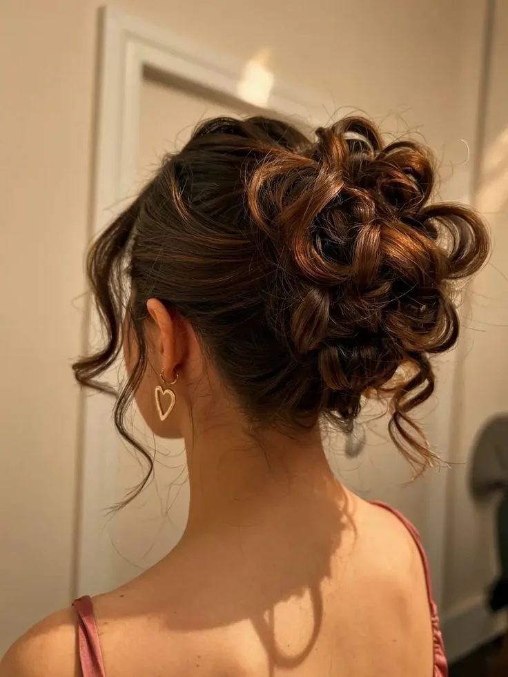 Fancy Dark Swirly Bun
