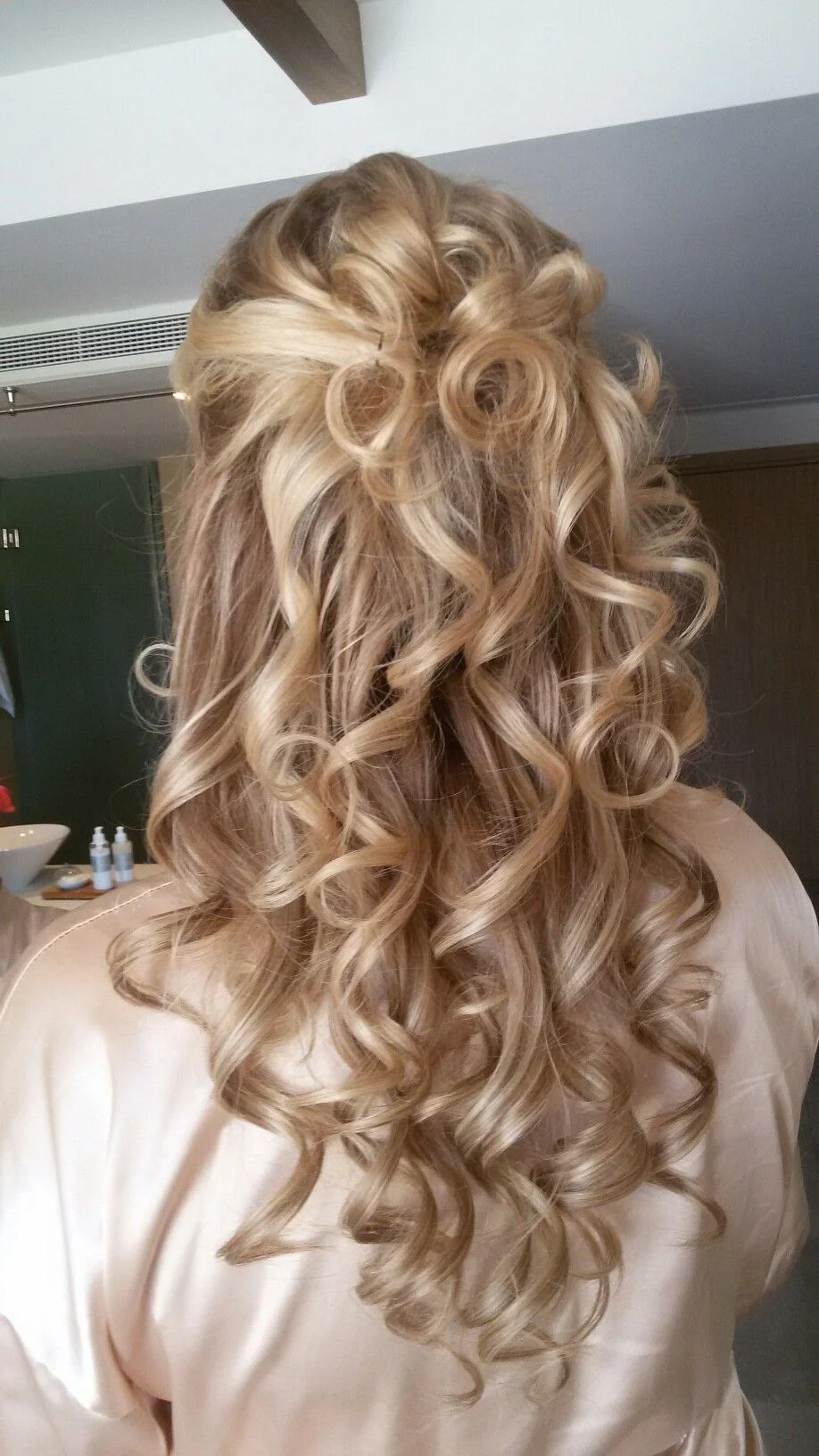 Big Blonde Ringlet Curls
