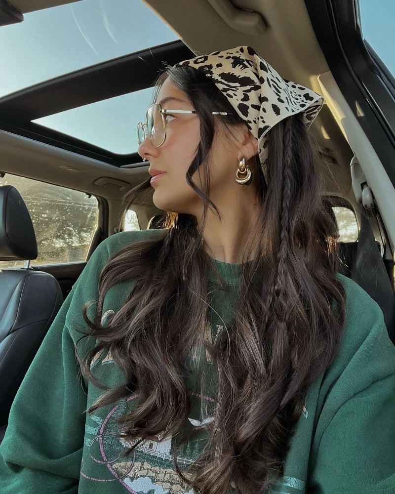 Leopard Print Kerchief