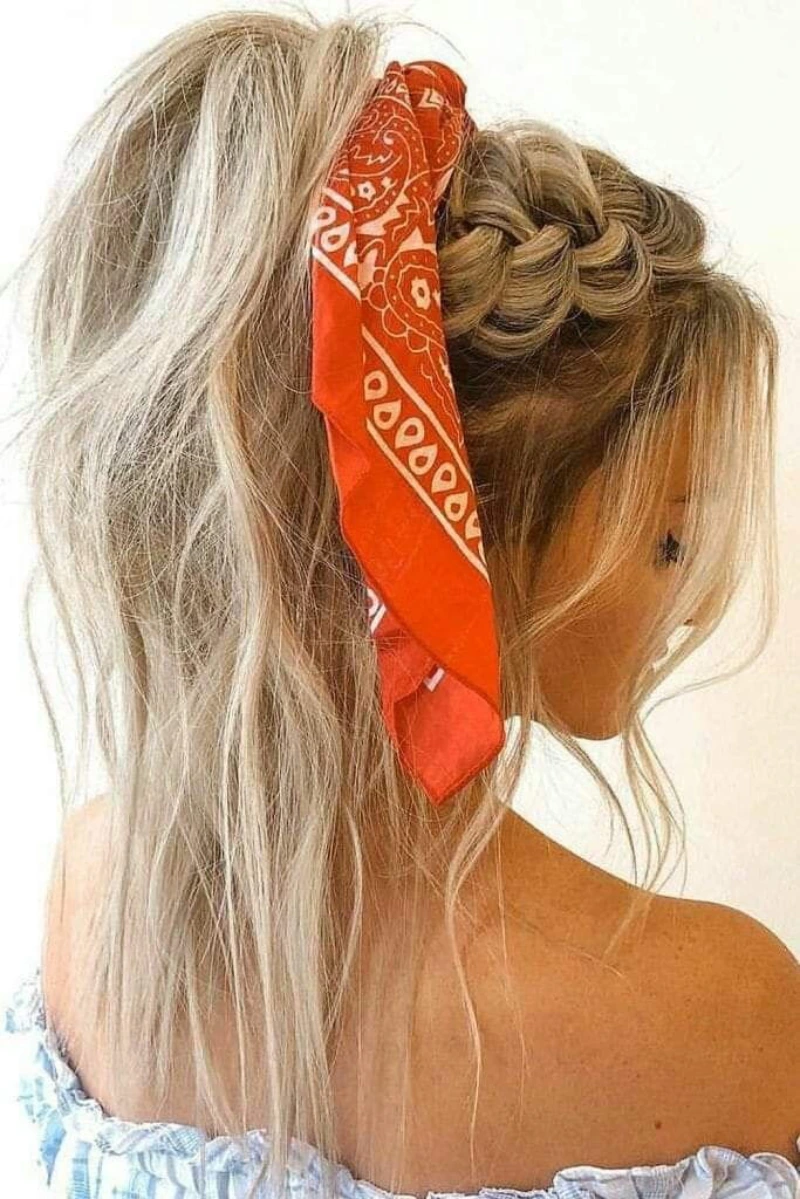 Bright Orange Braid Wrap