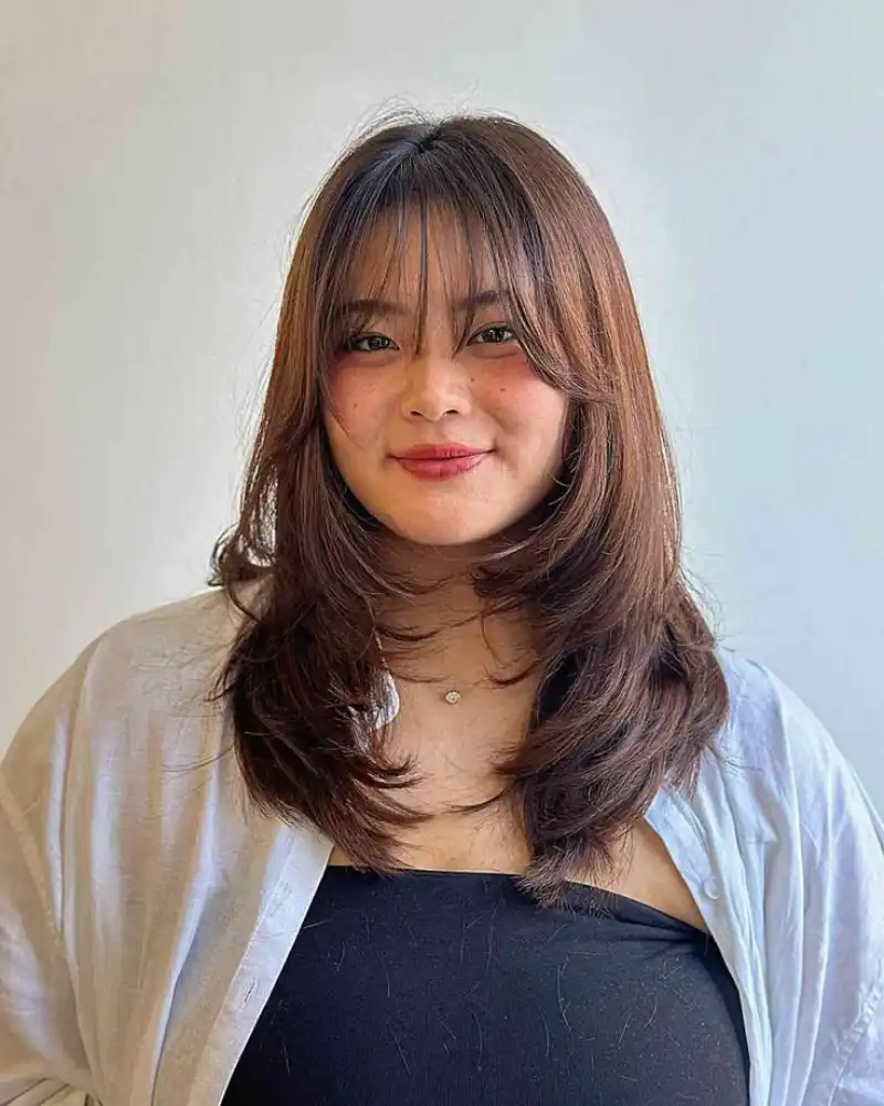 Bangs for Round Face