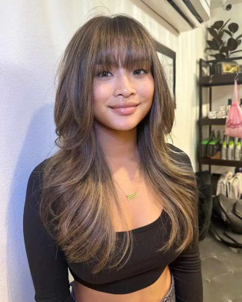 Bangs for Round Face