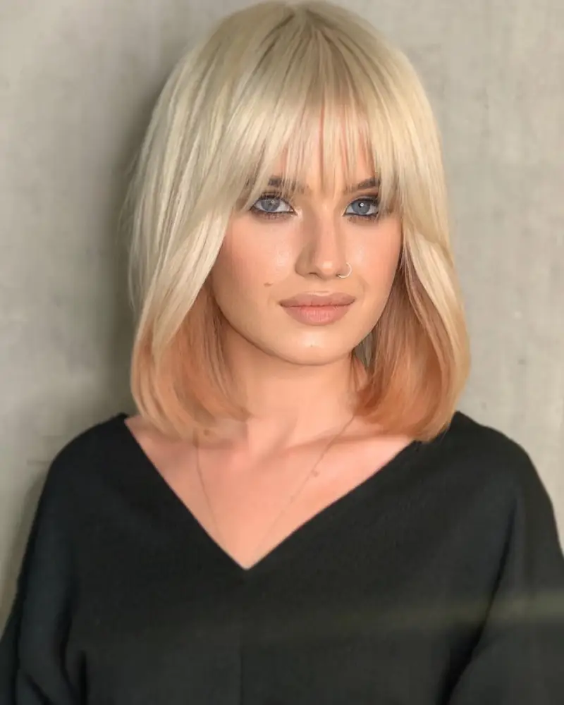 Bangs for Round Face