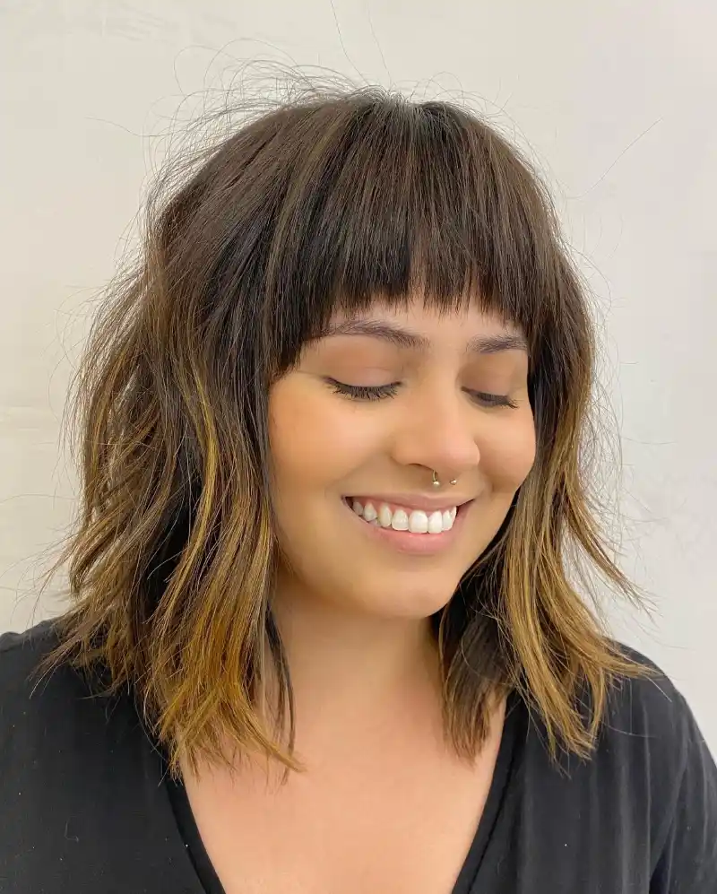 Bangs for Round Face