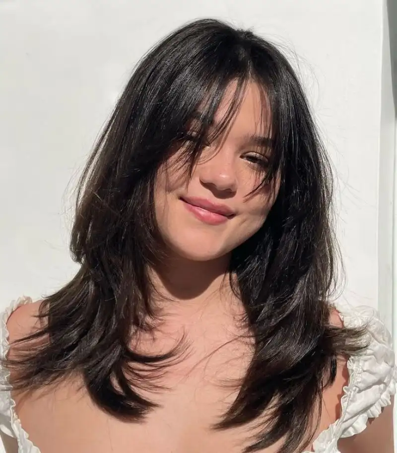 Bangs for Round Face