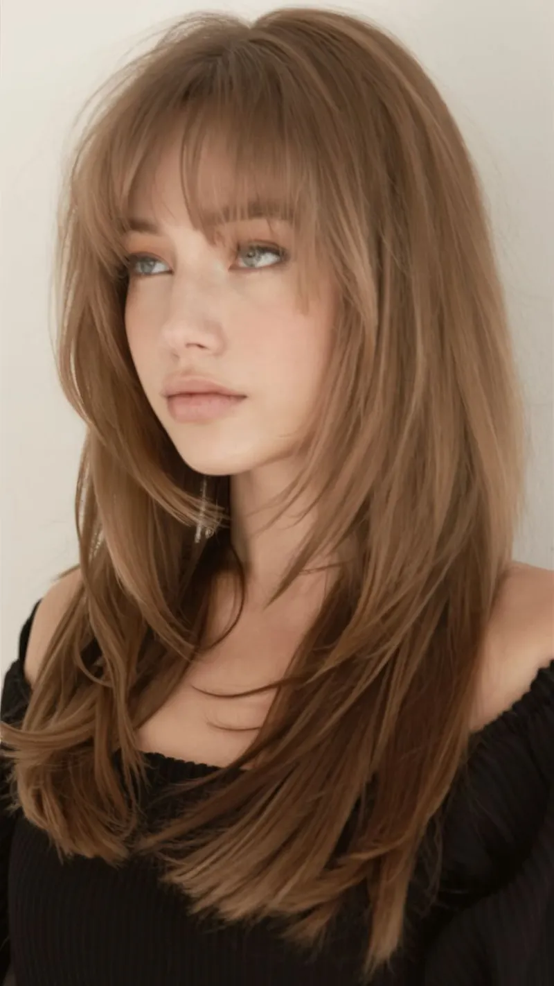 Bangs for Round Face