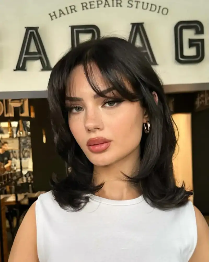 Bangs for Round Face