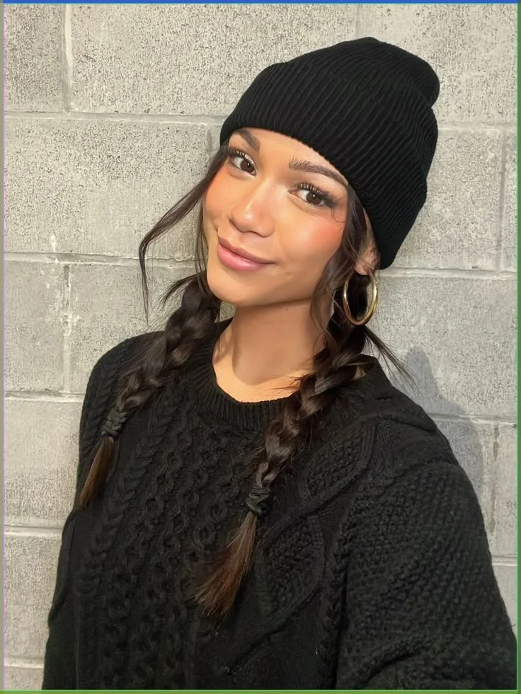 beanie hairstyles for women