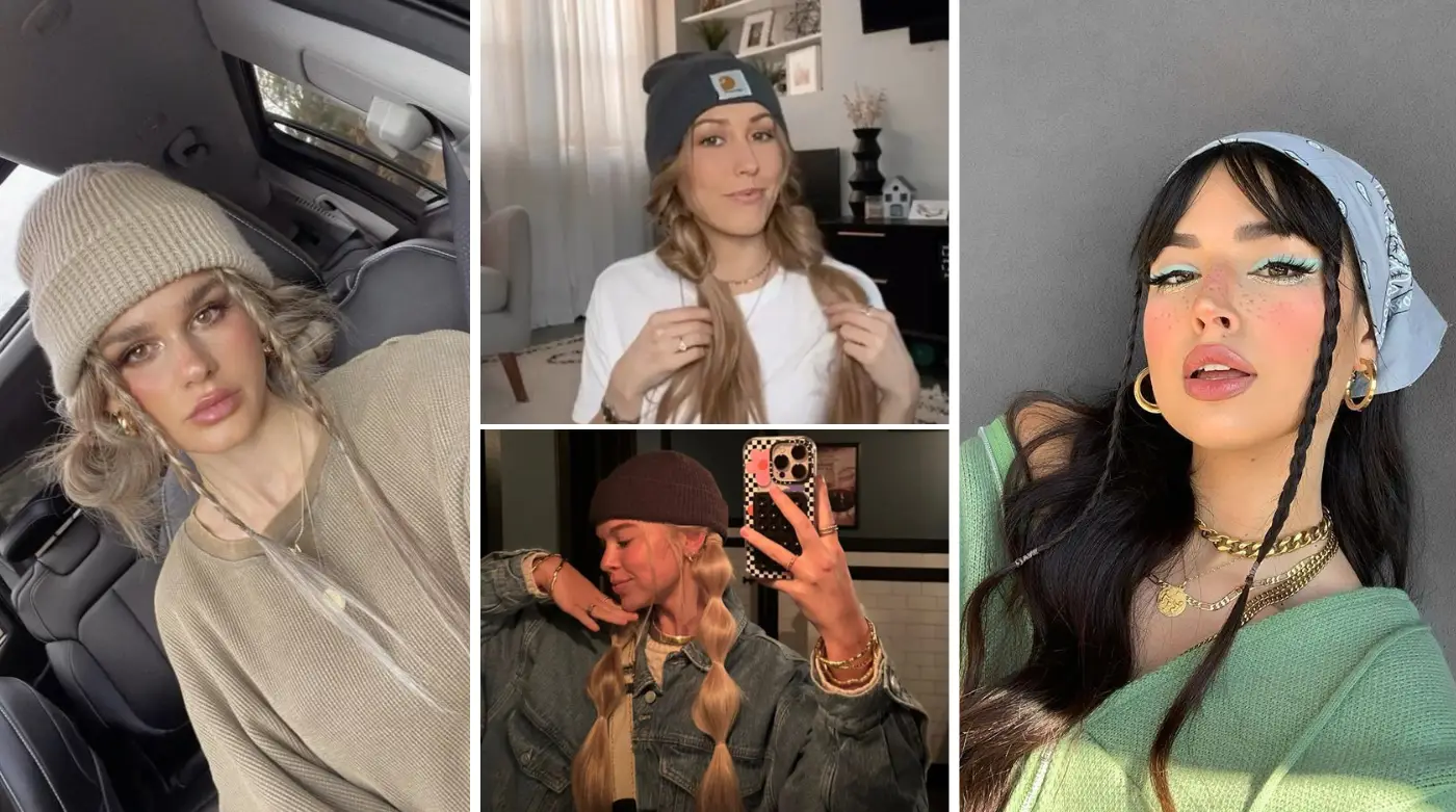 beanie hairstyles for women
