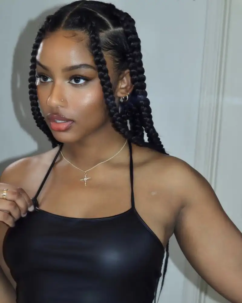 Big Box Braids Hairstyles