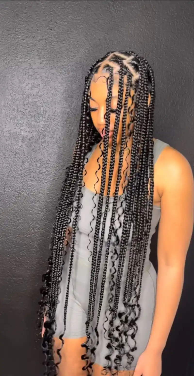 Big Box Braids Hairstyles