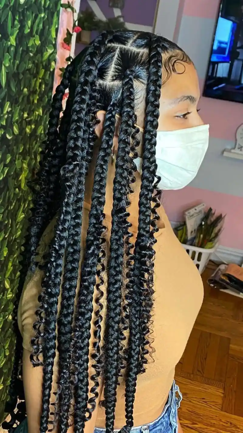 Big Box Braids Hairstyles