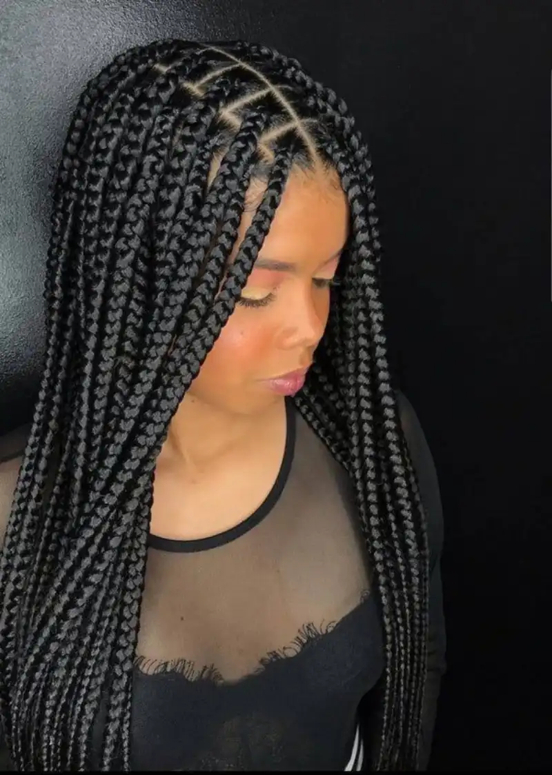 Big Box Braids Hairstyles