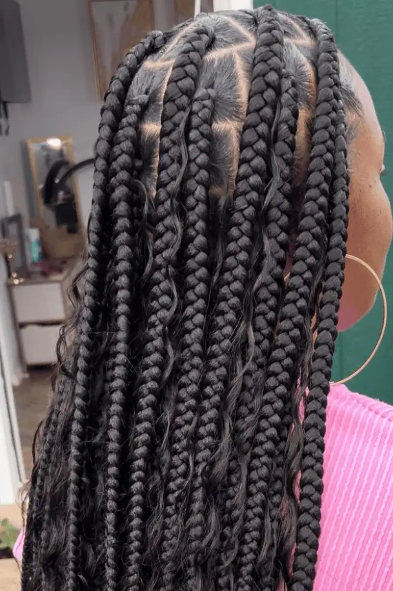 Big Box Braids Hairstyles