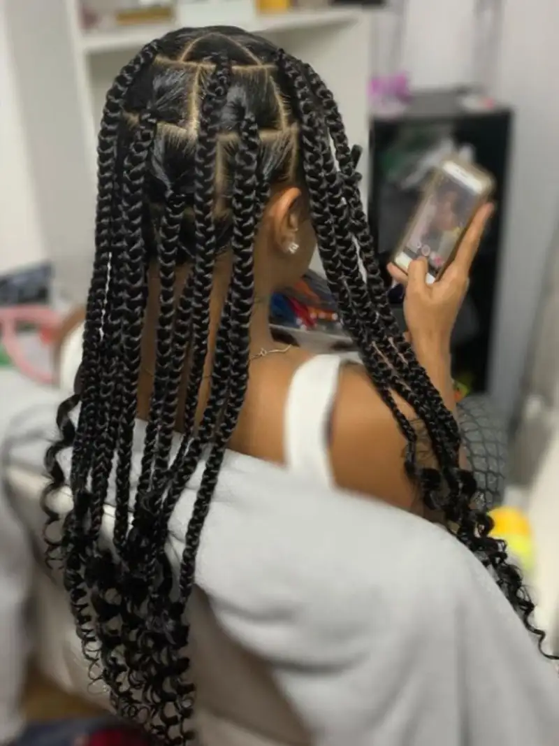 Big Box Braids Hairstyles