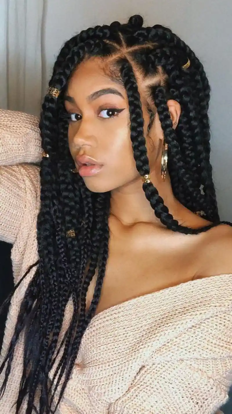 Big Box Braids Hairstyles