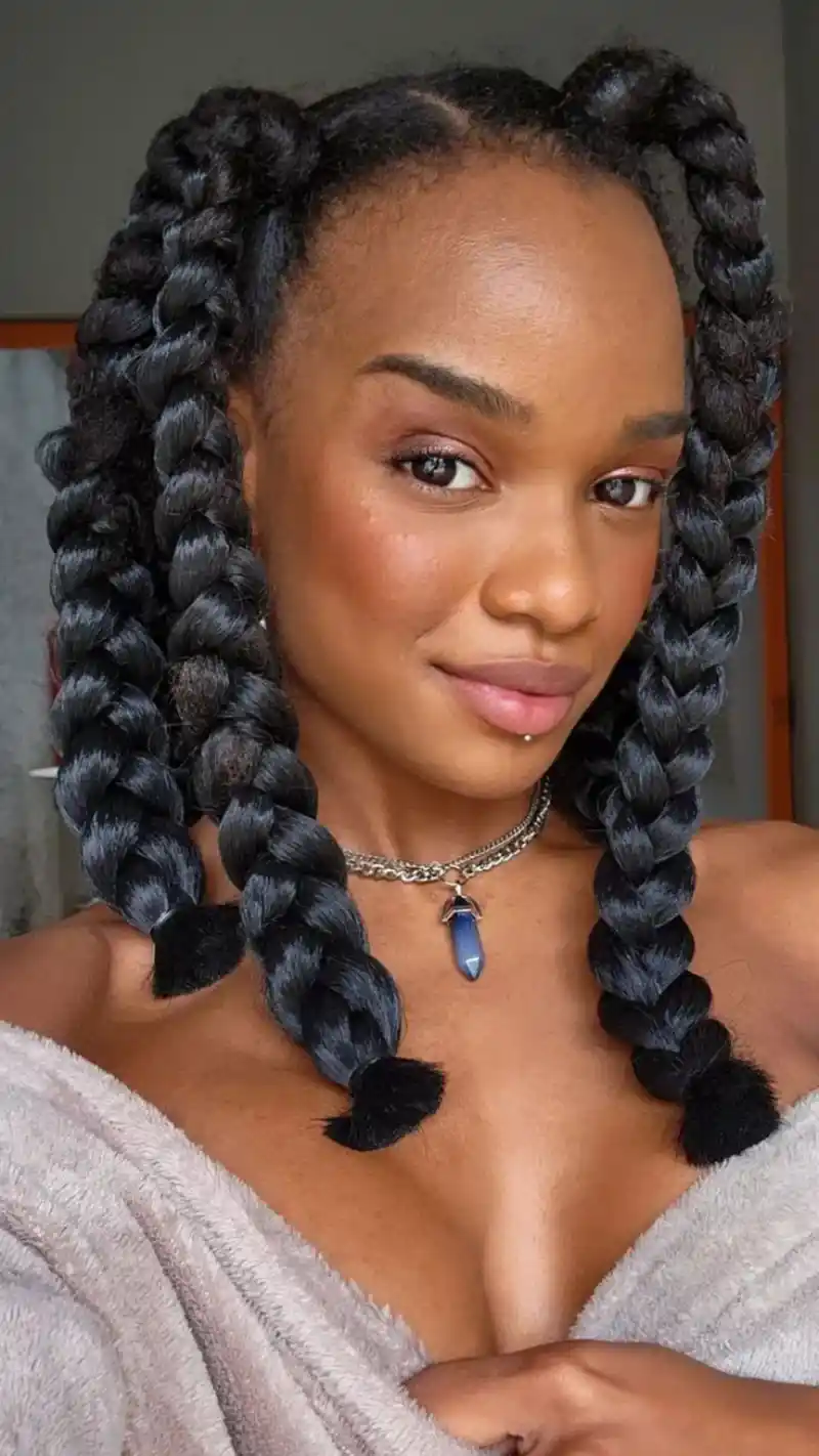 Big Box Braids Hairstyles