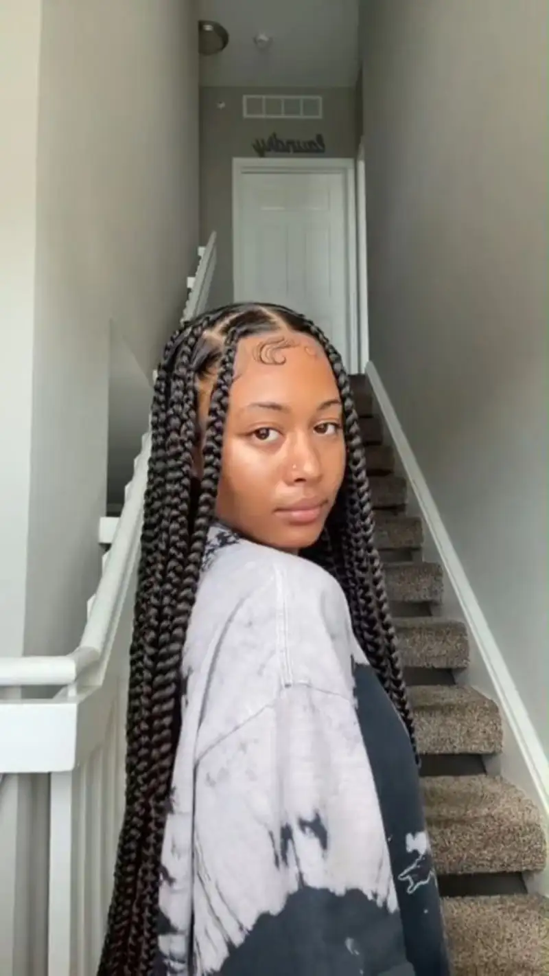 Big Box Braids Hairstyles