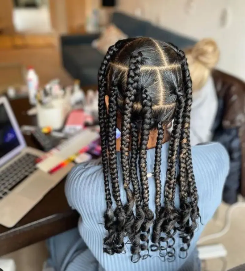 Big Box Braids Hairstyles