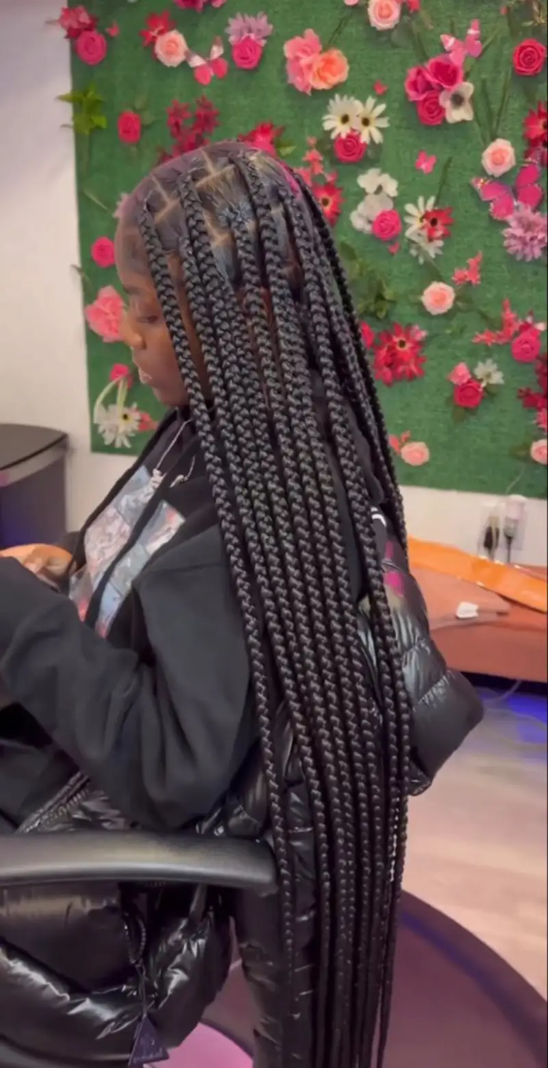 Big Box Braids Hairstyles