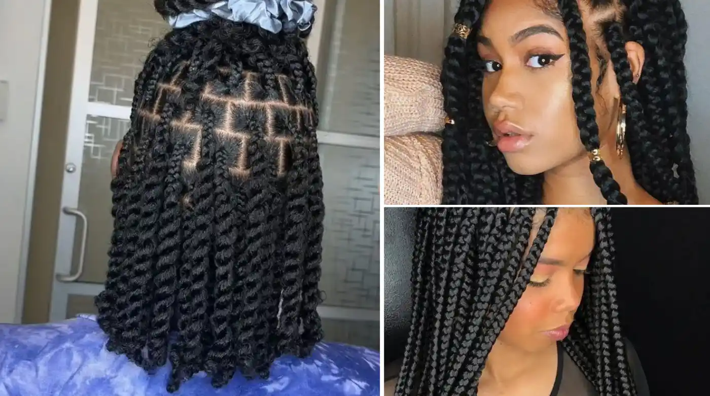 Big Box Braid Hairstyles