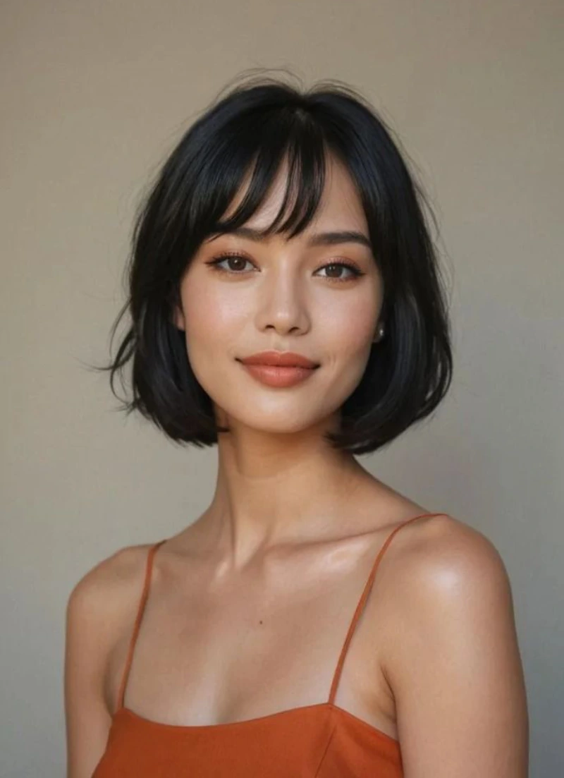 Bob Haircut With Bangs