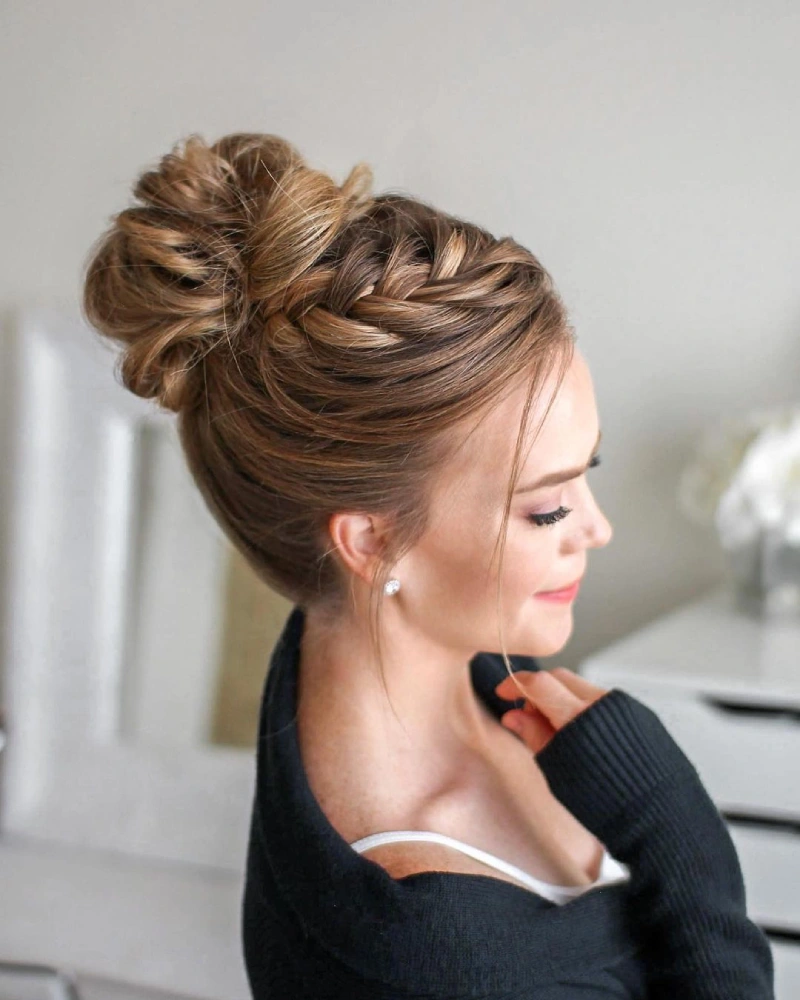 Wrapped Braids Bun