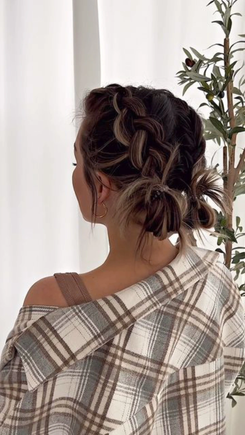 Double Braid Bun