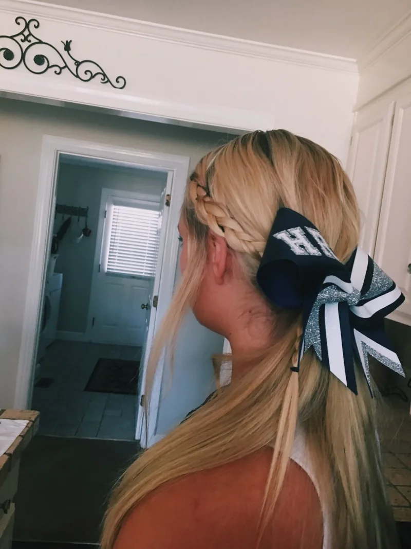 Silver Sparkle Side Braid