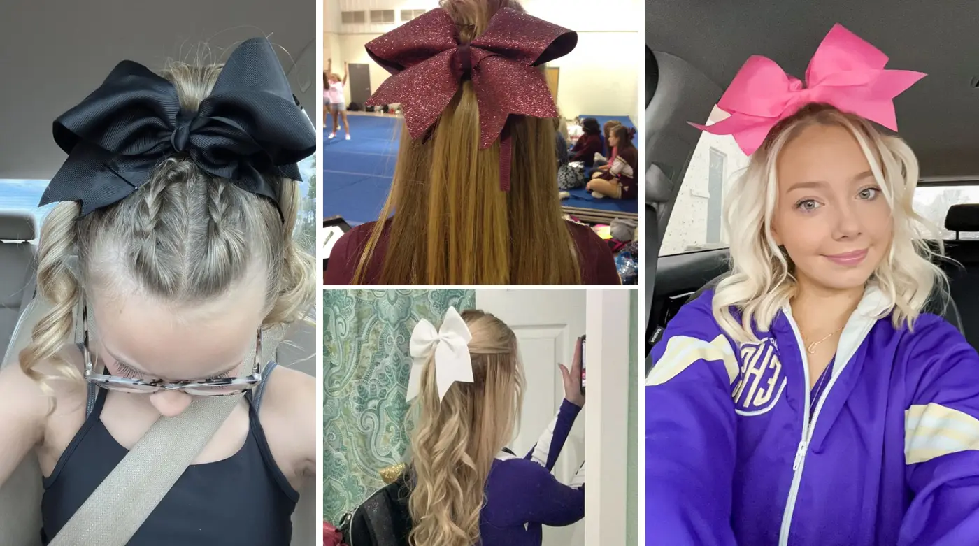 Cheer Hairstyles with Bows