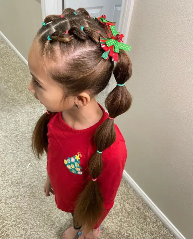 holly braided pigtails