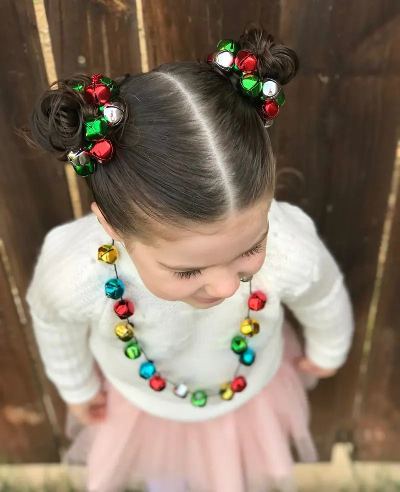 jingle bell space buns