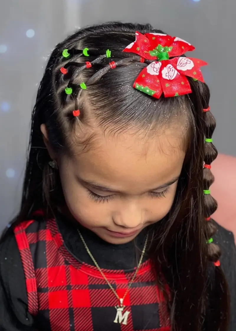 festive wreath braids