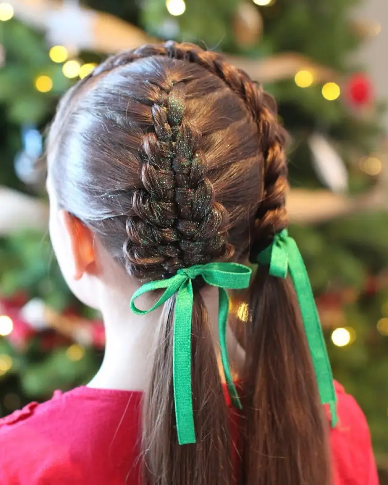 Christmas Tree Hair Ideas