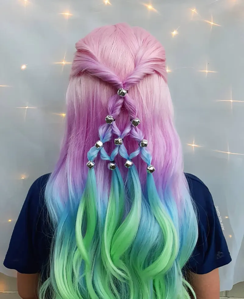 Christmas Tree Hair Ideas