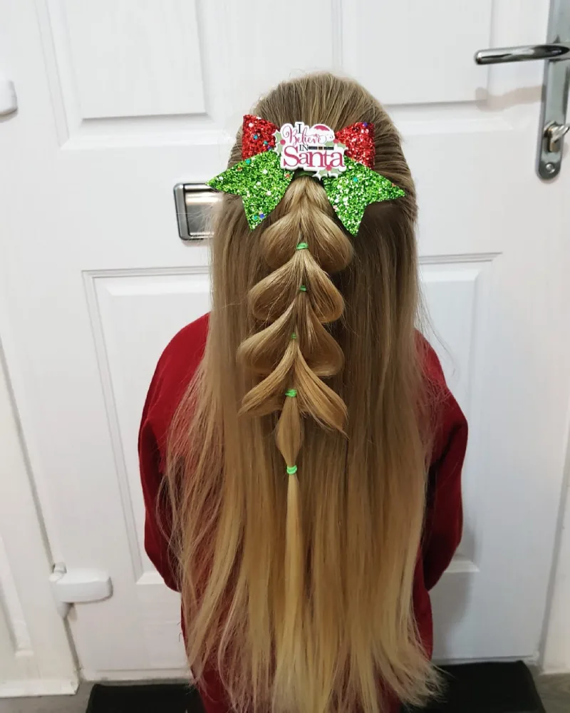 Christmas Tree Hair Ideas