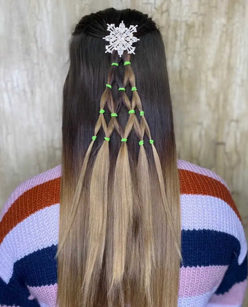 Christmas Tree Hair Ideas