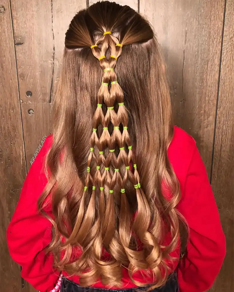 Christmas Tree Hair Ideas
