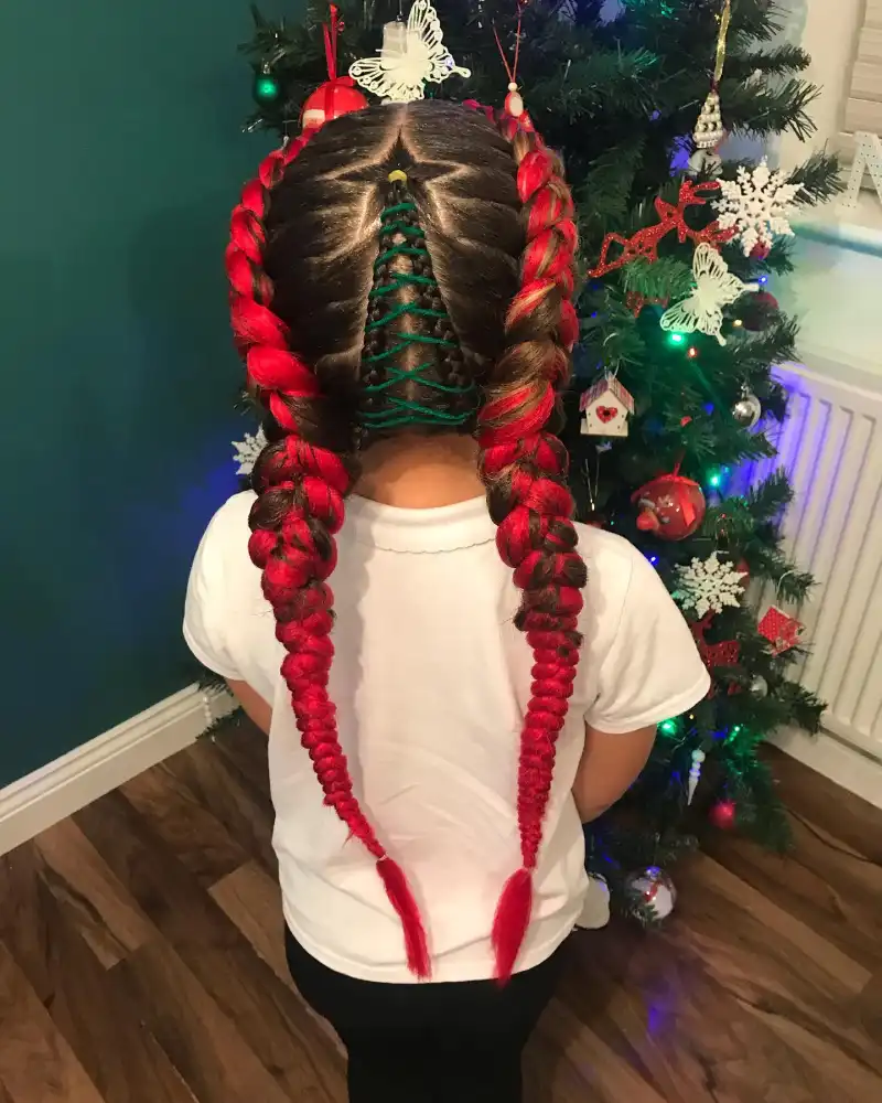 Christmas Tree Hair Ideas