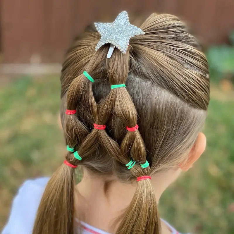 Christmas Tree Hair Ideas