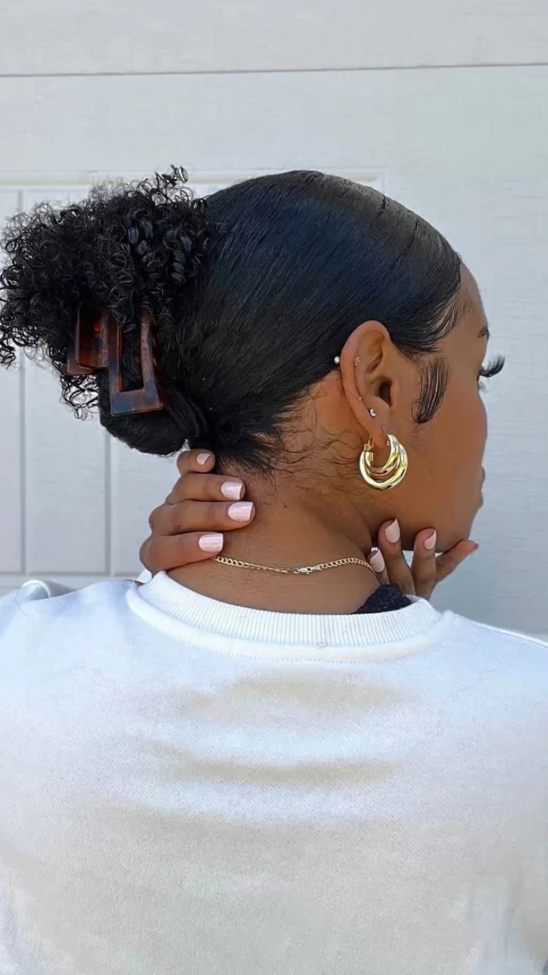 Tortoise Shell Low Bun
