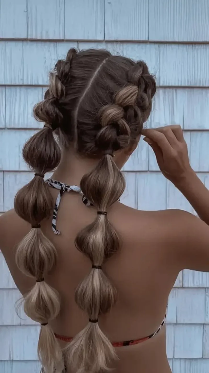 Big Bubble Braid Ponytail Cowgirl Hairstyles