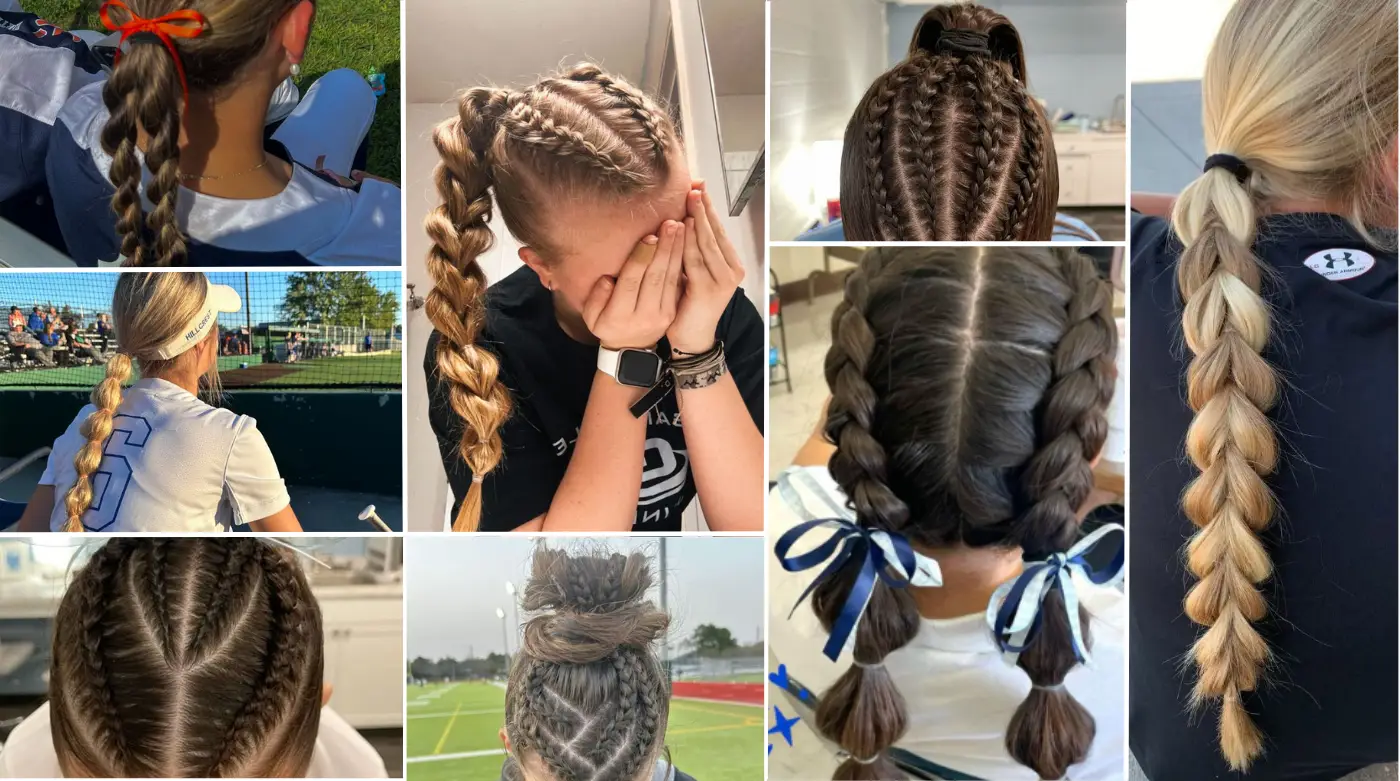 cute softball hairstyles