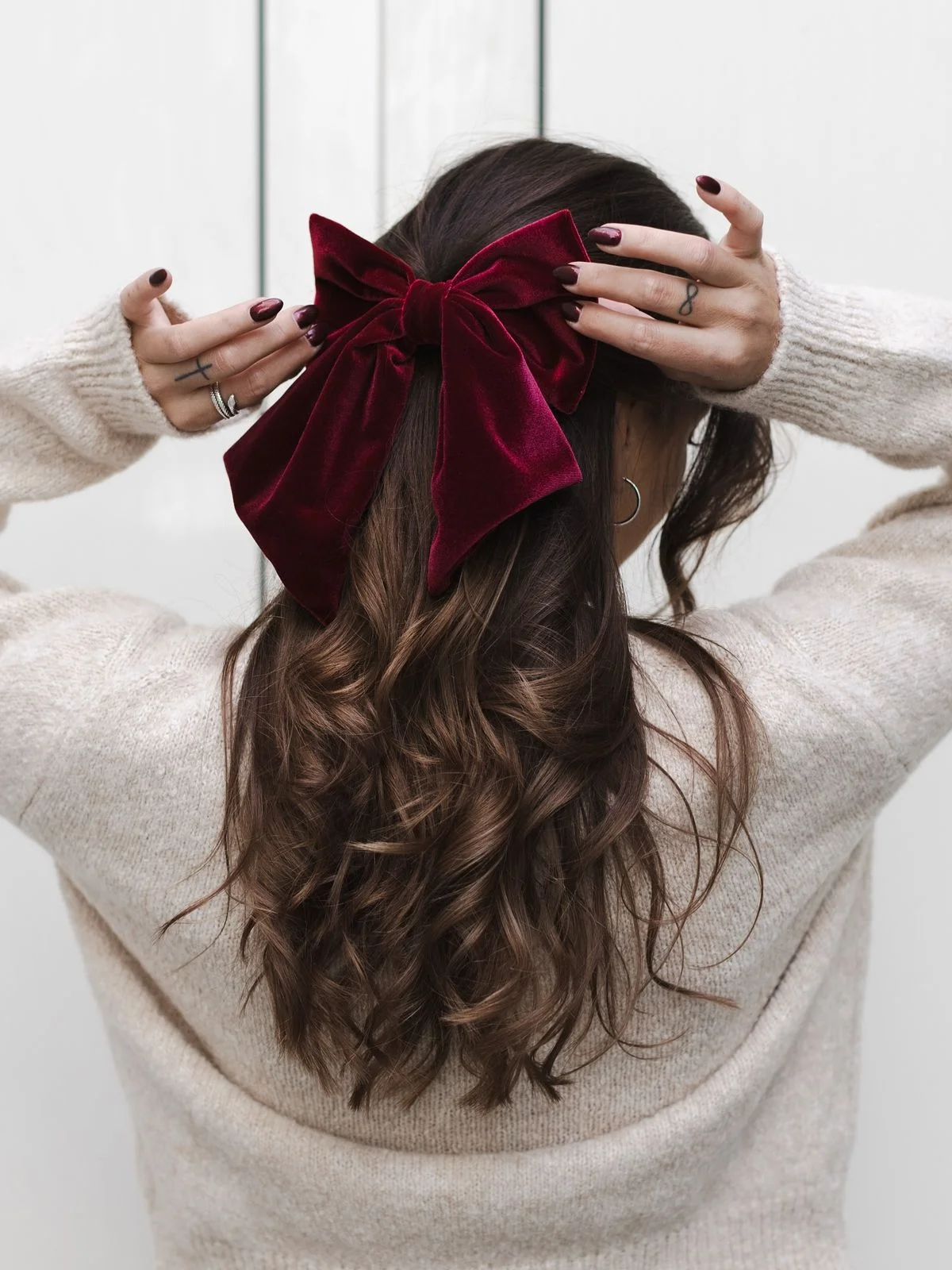 Huge Red Velvet Bow