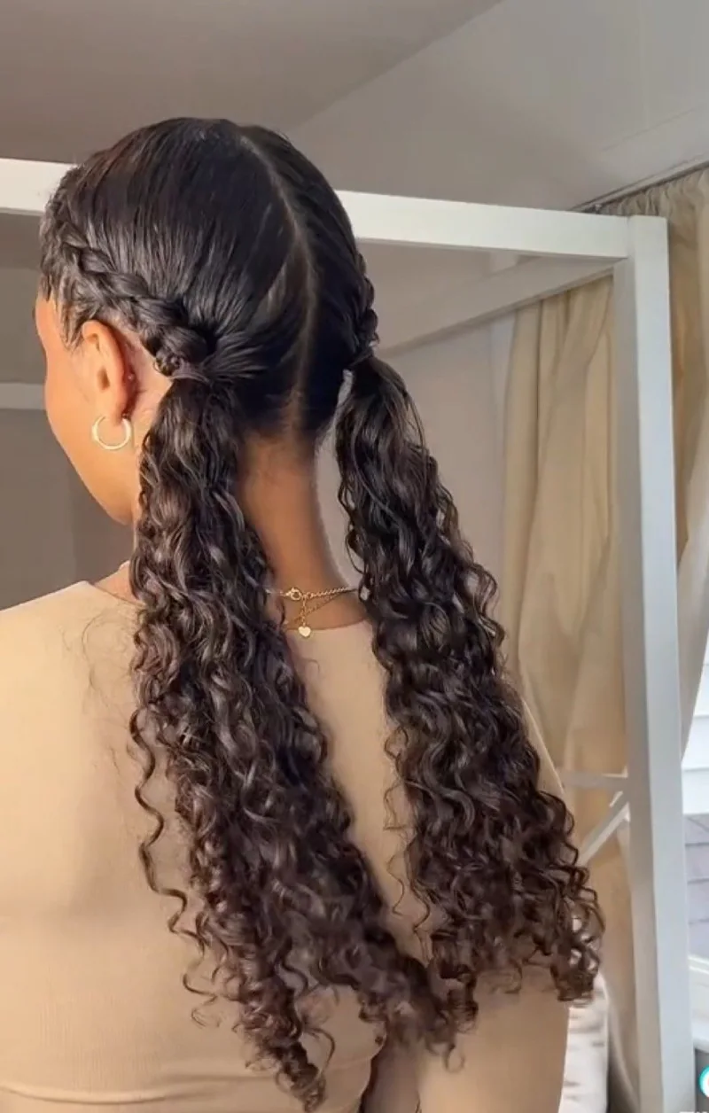 Long Defined Curls Hairstyle for School